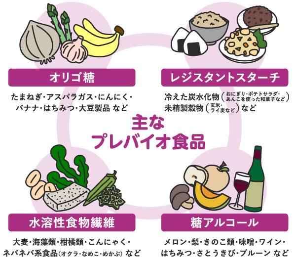 主なプレバイオ(エサ)