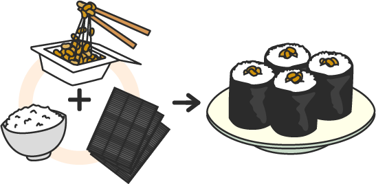 3. 納豆巻き